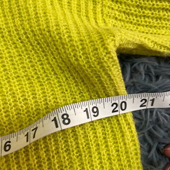 Madewell Yellow Green Alpaca Sweater Size XS - Picture 4 of 5